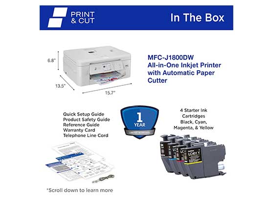 Brother Print & Cut MFC-J1800DW