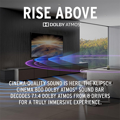 Klipsch Barra de Sonido Cinema 800 Dolby Atmos