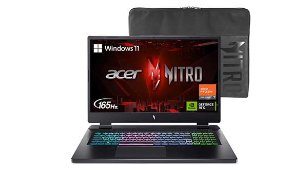 Reseña de Acer Nitro 17 Potencia Gaming Ryzen 7 Acer Nitro 17