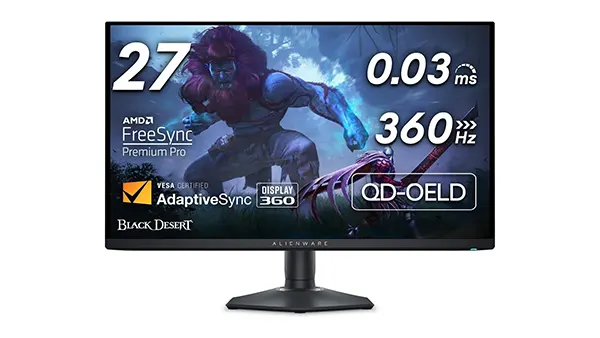 Alienware AW2725DF Monitor OLED de 27 pulgadas para juegos | 360Hz Alienware AW2725DF Monitor OLED