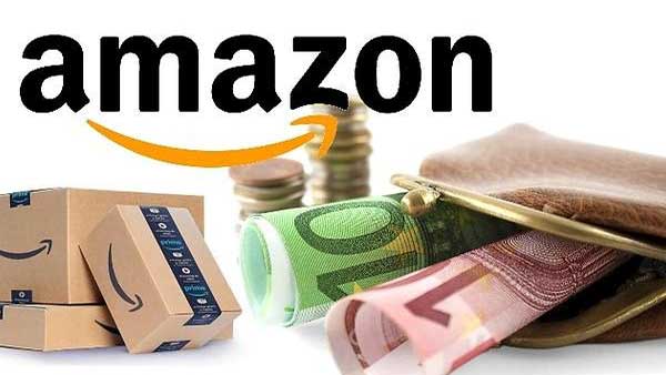 Logo de amazon y monedero