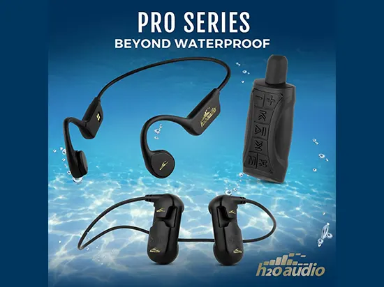 Auriculares H2O Audio Tri Pro, impermeables y con sonido claro Auriculares H2O Audio Tri Pro