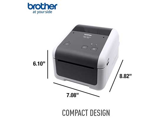 Brother TD4410D - Impresora térmica de código de barras y etiquetas de escritorio Brother TD4410D