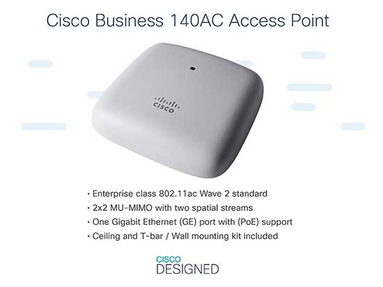 Descubre todo sobre el Punto de acceso Wi-Fi Cisco Business 140AC Cisco Business 140AC