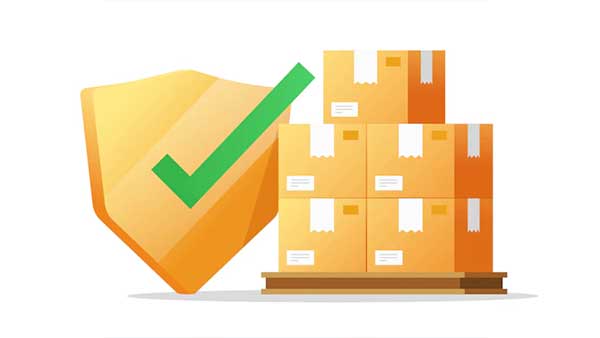 ¿Cómo funciona el seguro de mercancías? Cajas de prodcutos y sello de seguridad