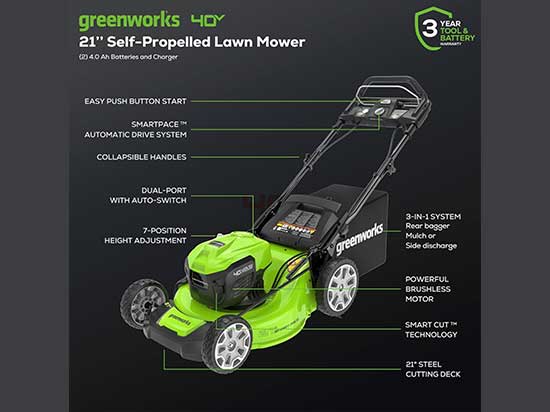 Cortacésped Greenworks