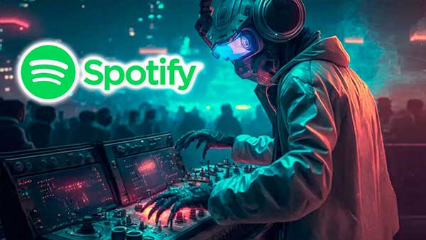 Sorpréndete con la nueva función de DJ de Spotify DJ con logo de spotify