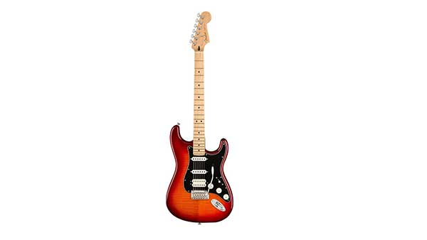 Fender Stratocaster - Reseña de la Guitarra Eléctrica en Cherry Sunburst Guitarra Eléctrica en Cherry Sunburst