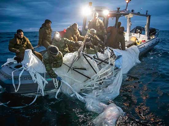 Foto de recuperación del glbo espía Chino