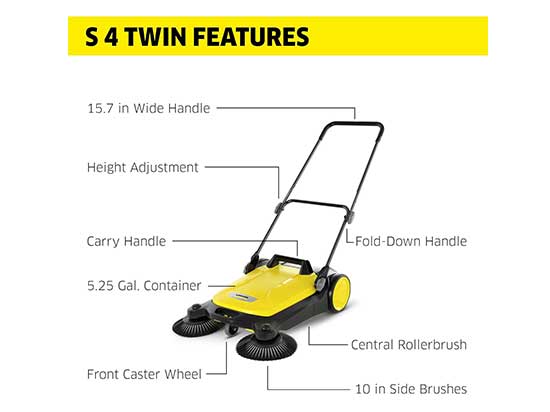 Barredora Manual Karcher - S 4: Eficiencia y Facilidad para tu Limpieza Exterior Karcher - S 4