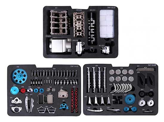 Kit de Modelo de Motor Mini V8 TECHING: Explora la Ingeniería Mecánica Motor Mini V8 TECHING