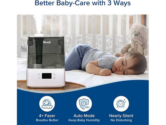 LEVOIT Humidificador 6 litros: Humidificación Rápida y Silenciosa LEVOIT Humidificador 6 litros