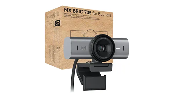Logitech MX Brio 705 - Cámara web 4K con imagen profesional Logitech MX Brio 705