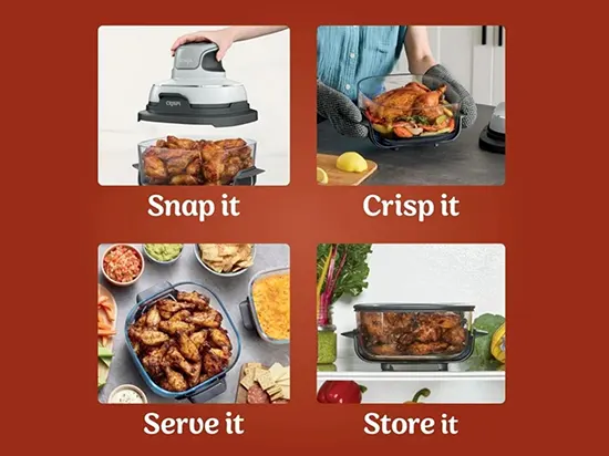 Ninja Crispi: Sistema de cocina portátil 3 en 1 compacto Ninja Crispi