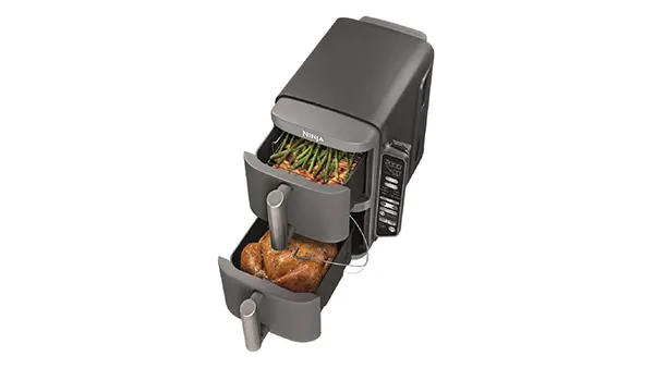 Ninja Freidora DoubleStack XL: Cocina inteligente en menos espacio Ninja Freidora DoubleStack XL