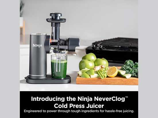 Exprimidor de prensa fría NeverClog de Ninja JC151: Potencia y Control Total de Pulpa Ninja JC151