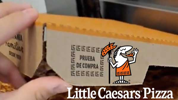 ¿Quieres saber para qué sirven las pruebas de compra que vienen en las cajas de Little Caesars? pruebas de compra Little Caesars
