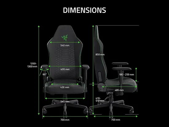 Razer Iskur V2 X - Silla gamer ergonómica con soporte lumbar Razer Iskur V2 X
