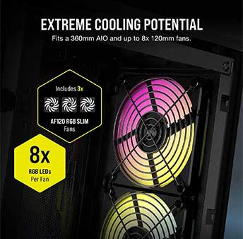 Corsair iCUE 2000D RGB Airflow, potencia y estilo en Mini-ITX Corsair iCUE 2000D RGB Airflow