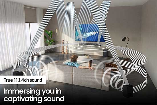 Samsung Barra Sonido HW-Q990B: Dolby Atmos 11.1.4 canales reseña Samsung Barra Sonido HW-Q990B