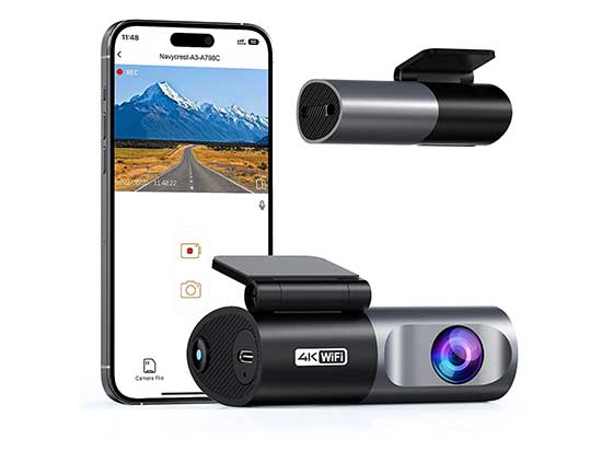 cámara Dash Cam 4K WiFi 2160P