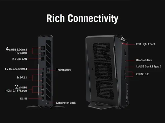 WEELIAO ROG NUC 2025 Mini PC: potencia gamer compacta